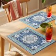 thumbnail image 4 of Blue Tribal Bohemia Placemats Set of 4 Vintage Boho Place Mats Table Mats Kitchen Dining Home Outdoor Party Table Decoration, 4 of 9