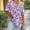 B Purple, variant on ITSAME Womens Plus Size Tops, Crewneck Short Sleeve Striped Print Summer Casual Fashion Blouses Purple Size 4XL