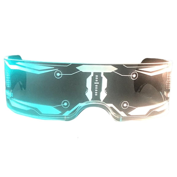 Giaone Eye Catching LED Glowing Glasses Fluorescent Colorful Glowing Sunglasses