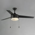 thumbnail image 4 of 89906FTBKWN Maxim Lighting Trio - 3 Blade Hugger Ceiling Fan-19 Inches Tall and 52 Inches Wide-Black/Walnut Finish, 4 of 5