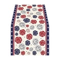 thumbnail image 2 of Uklsqma Independence Day Patriotic Table Runner, Multicolor Linen Table Linen Decor, 183 x 33 cm, for Dining Table Home Party Decoration, 2 of 6