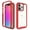 Red, variant on Kryonix For iPhone 11 Pro Max Case, Acrylic TPU Transparent Shockproof Full Cover Protective Shell with Non-Slip Design, Brown/Blue/Pink/Black