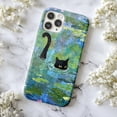 thumbnail image 6 of Combo 3 Black Cat Art Phone Case, Monet Water Lilies Aesthetic Protective Cover Set for iPhone 16 15 14 13 12 11 Pro Max Plus Mini, 6 of 6