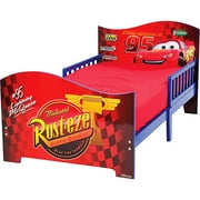 Disney Pixar Cars Wooden Toddler Bed with Safe Sleep Rails