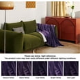 thumbnail image 2 of Sherpa Fleece Throw Blanket Purple - Thick and Warm, Soft Fuzzy Throw Blanket,50x60 Inches, 2 of 9