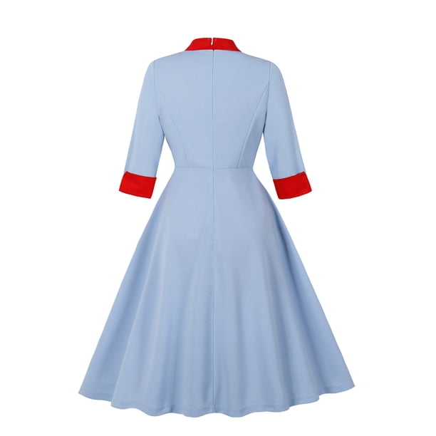 1950s cocktail party dress Oplxuo Women's Vintage 1950s Cocktail Party Dress Retro Wedding Guest Halter Rockabilly Swing Dresses