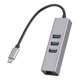 thumbnail image 1 of USB a Rj45 tarjeta de red Lan 3 puertos Ethernet USB Kuymtek Hub alta velocidad USB3.0 Splitter 1000Mbps para PC Windows para ordenador portátil, 1 of 6