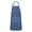 Blue Christmas Santa, variant on Blue Christmas Snowflake Apron-Garden Aprons for Women with Pockets-Cotton Linen Waterproof Kitchen Cooking Gardening Aprons Adjustable for Kitchen,Cooking,BBQ and Salon 32"x27"