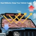 thumbnail image 5 of Uorisanigo Windshield Sunshade Sun Shade Heat Shield Pink Camo Hunting Sun Visor Mat Compatible with Rubicon Sahara TJ JK JKU 2 & 4 Door Front Window Sunshade Keep Cooler, 5 of 7