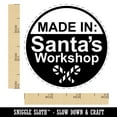 thumbnail image 2 of Made in Santa's Workshop Christmas Handmade Self-Inking Rubber Stamp Ink Stamper - Red Ink - Small 3/4 Inch, 2 of 7