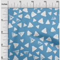 thumbnail image 2 of oneOone Cotton Flex Blue Fabric Geometric Craft Projects Decor Fabric Printed By The Yard 40 Inch Wide, 2 of 4