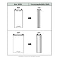 thumbnail image 3 of Furinno COLLINS Blackout Curtain 42x84 in. 1 Panel, for Living Room, Bedroom, Blue, 3 of 3