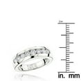 thumbnail image 3 of 14K Mens Natural 0.5 Ctw Diamond Wedding Ring For Him (White Gold Size 7), 3 of 3