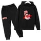 thumbnail image 2 of Chándal con estampado de dibujos animados de Capitán Calzoncillos para primavera y otoño, conjunto de 2 piezas informal bonito para niños y niñas, sudadera con capucha y pantalones, ropa para niños, 2 of 5