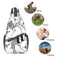 thumbnail image 6 of ZICANCN Crossbody Sling Bags for Women Men,Cute Dog Fun Doodle Casual Shoulder Backpacks for Travel Sport Climbing Runners Daypack, 6 of 9