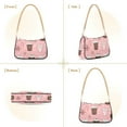 thumbnail image 7 of FORMRS Womens Shoulder Bag with Chain Strap Clutch Purse Cute Tote Handbag, Brown Hand Drawn Cups, 7 of 7