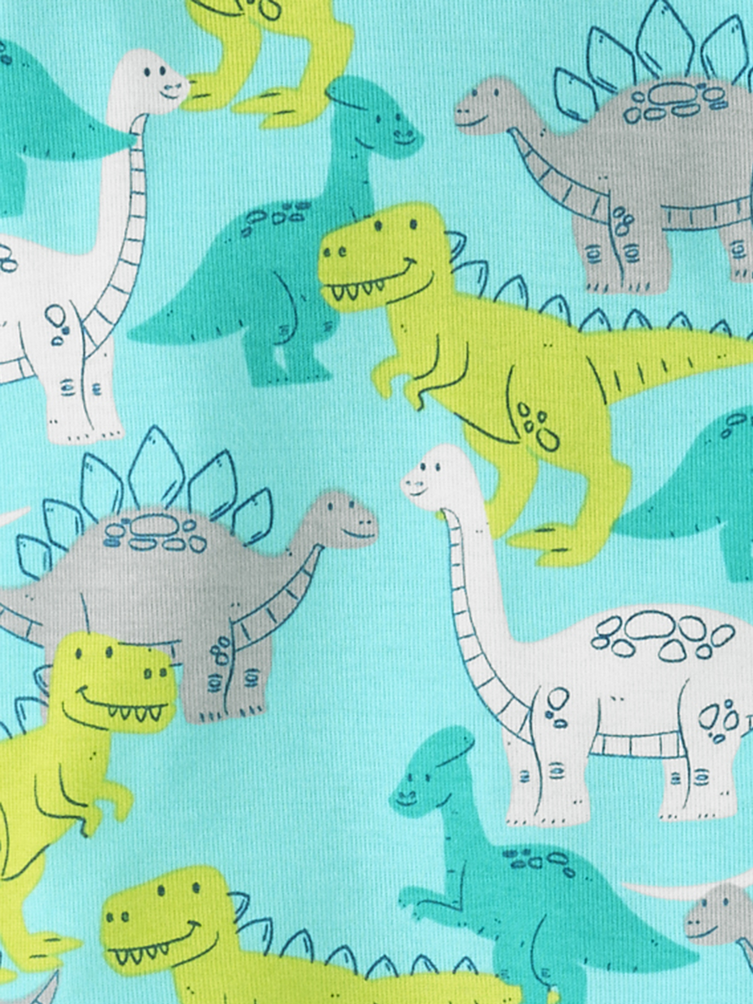 The Children's Place Baby & Toddler Boys Short Sleeve Snug Fit Dino Cotton PJ, Sizes NB-6T