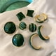 thumbnail image 2 of Pendientes De Plata 925 Aguja Caída Aceite Verde Color Geométrico Esmaltado Femenino Metálico Exagerado Dulce Fresco Personalizados, 2 of 4