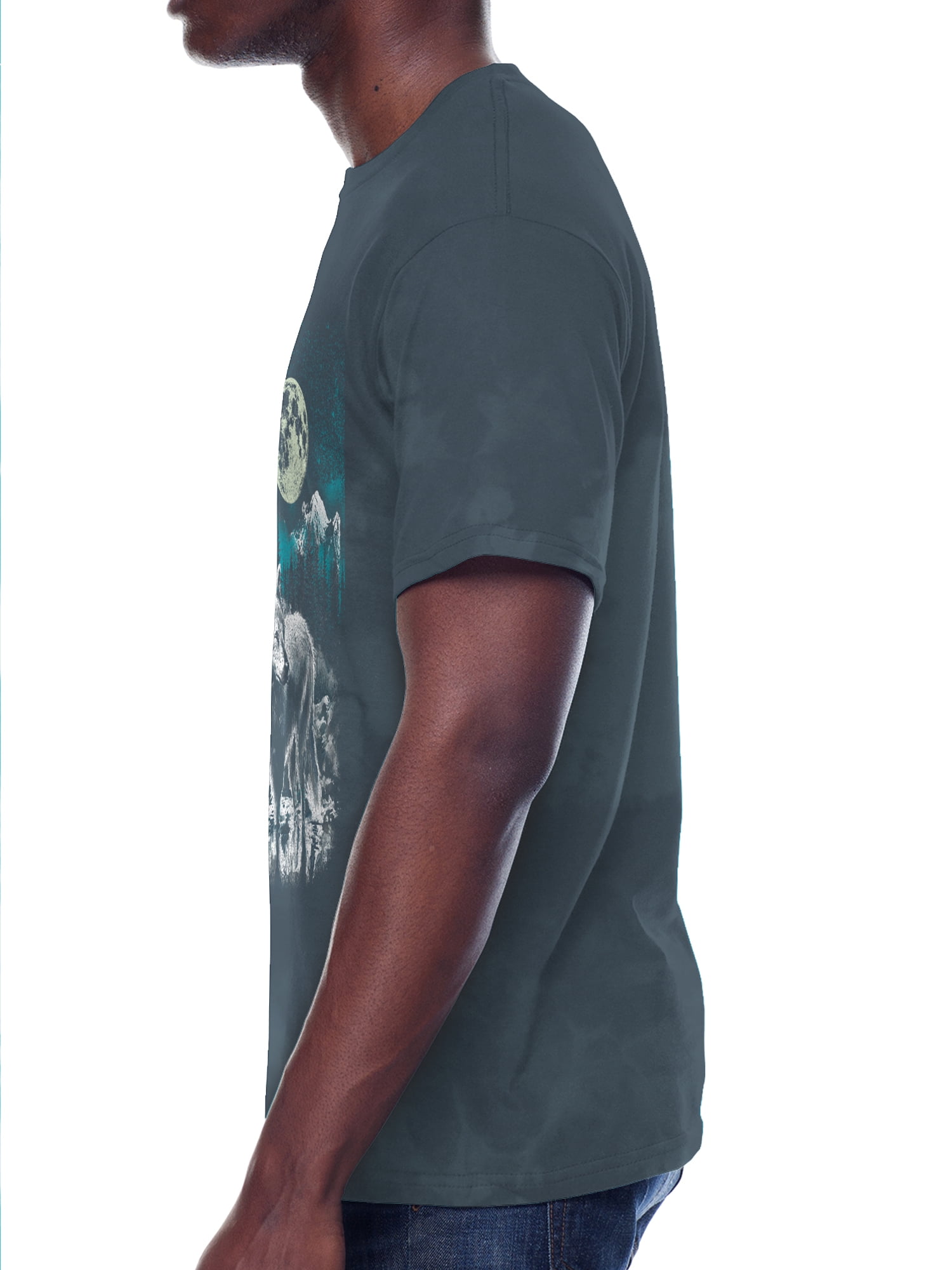 Wolf Night, Men's & Big Men's Graphic Tee Shirt, Sizes S-3XL