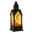 thumbnail image 2 of Gallickan Halloween Decorations Indoor Light, Halloween LED Flameless Lantern, Handheld Halloween Light with Pumpkin Witch Castle Decal Helloween Hanging Lanterns, C, 2 of 4