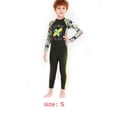 thumbnail image 4 of Greeniant Traje de neopreno para niños engrosado, cómodo, para niños, ropa de surf para mantener el calor, ropa de baño para niños y niñas con mangas Deportes acuáticos Gris S Greeniant OD003683-01, 4 of 6
