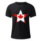 thumbnail image 4 of Tops para hombre, blusas y camisas de cuello redondo y manga corta para hombre. Camiseta de cuello redondo y manga corta con estampado de bandera canadiense para hombre. Blusa de algodón y poliéster p, 4 of 5