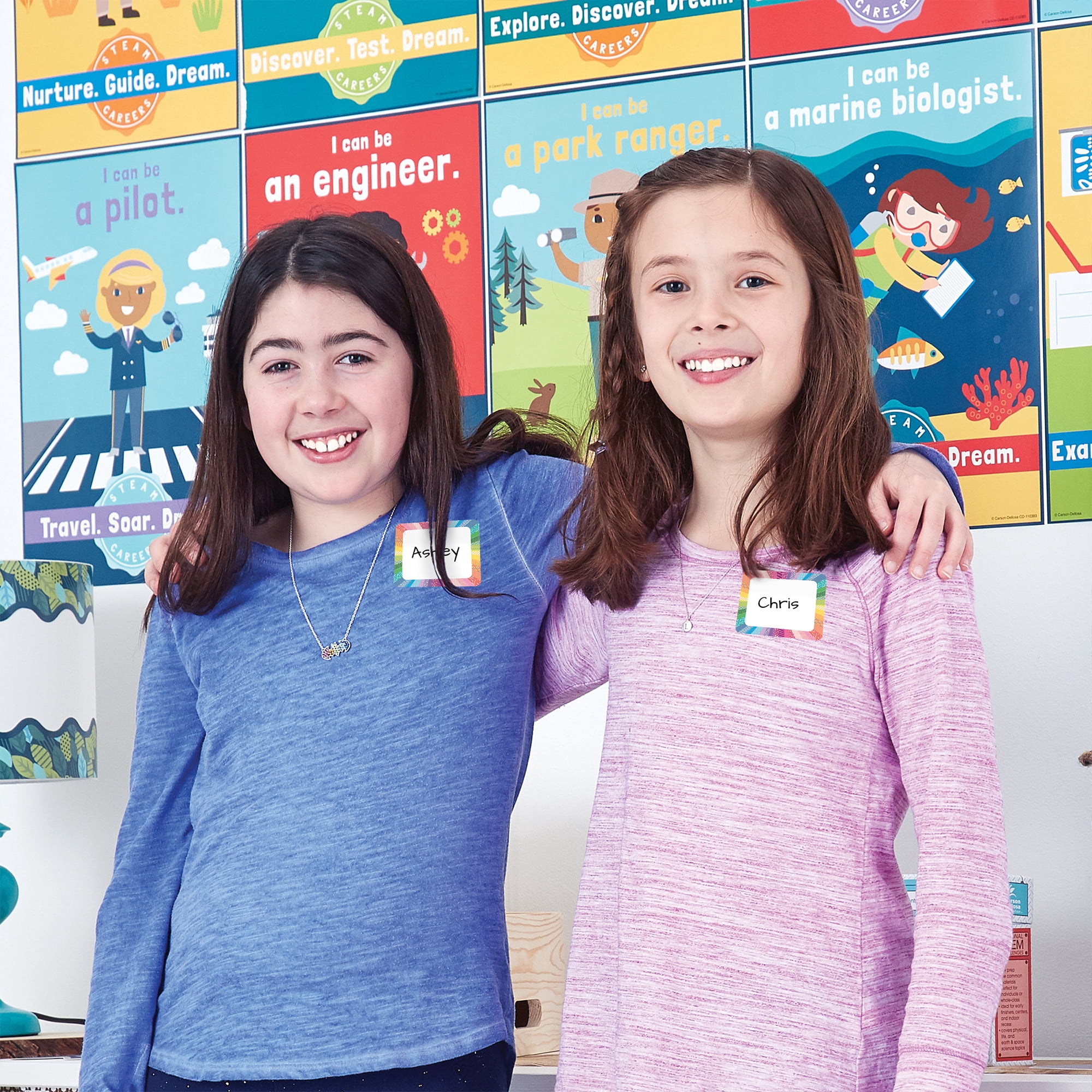 Carson Dellosa Education Crafty and Cool Name Tags, 40 Per Pack, 6 Packs