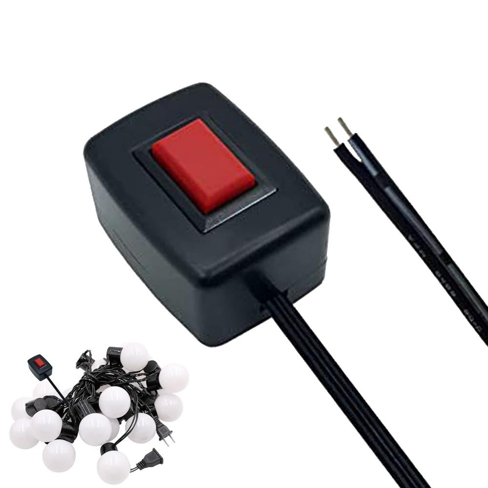 Paste Type Car Rocker Switch Wired Push Button Speaker LED Light Bar