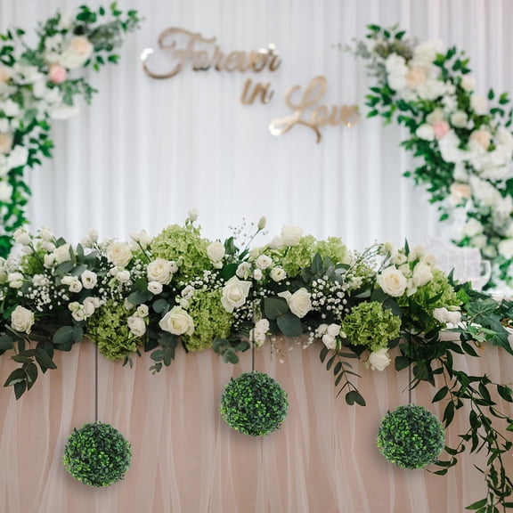 Masteelf Artificial Greenery Balls For Mall Space Hanging Grass Spheres For Weddings And Festivals Portable And Convenient For Various Events