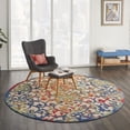 thumbnail image 4 of 8â€™ Round Rainbow Colored Indoor Outdoor Area Rug, 4 of 8