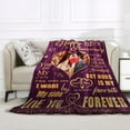 thumbnail image 2 of Wedding Anniversary Blanket 1 Year for Women Men - Happy 1st Anniversary 50"" X 60"" Soft Throw Blanket - Romantic Gift for Couple Wife Husband, 2 of 5