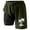 Dark Green, variant on Men's Swim Trunks with Compression Liner, Inseam Board Shorts, Pockets, Polyester & Spandex Material, for Water Sports