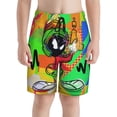 thumbnail image 3 of Looney Tunes Marvin The Martian Boys Swim Trunks Quick Dry Swim Shorts Kids Bathing Suits Boy Swimsuit Swimwear, 3 of 8