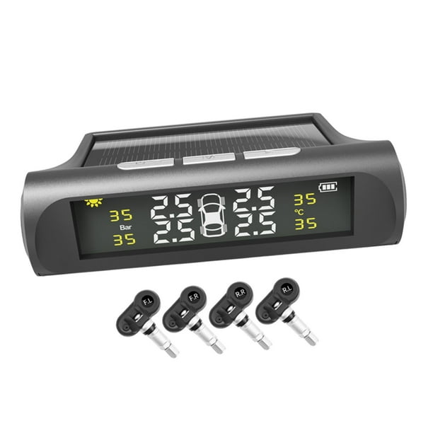 Sistema de monitoreo de presión de neumáticos, Monitor de presión de neumáticos, Temperatura de pantalla LCD Pantalla interior