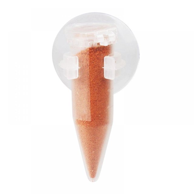 Comedero automático de plástico tipo cono JANDEL para acuario, comedero cónico para peces, embudo, taza, herramienta de alimentación con ventosa.