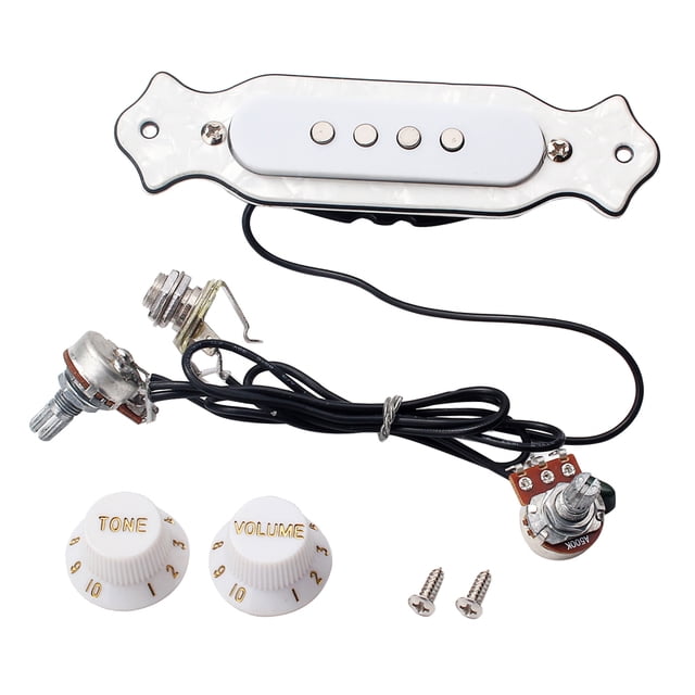 Pastilla activa precableada Sunnimix para guitarra de 4 cuerdas