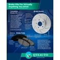 thumbnail image 3 of Set of 8 Front-Rear Ceramic Brake Pad Kit For 2010 2011 Subaru Outback, 3 of 5
