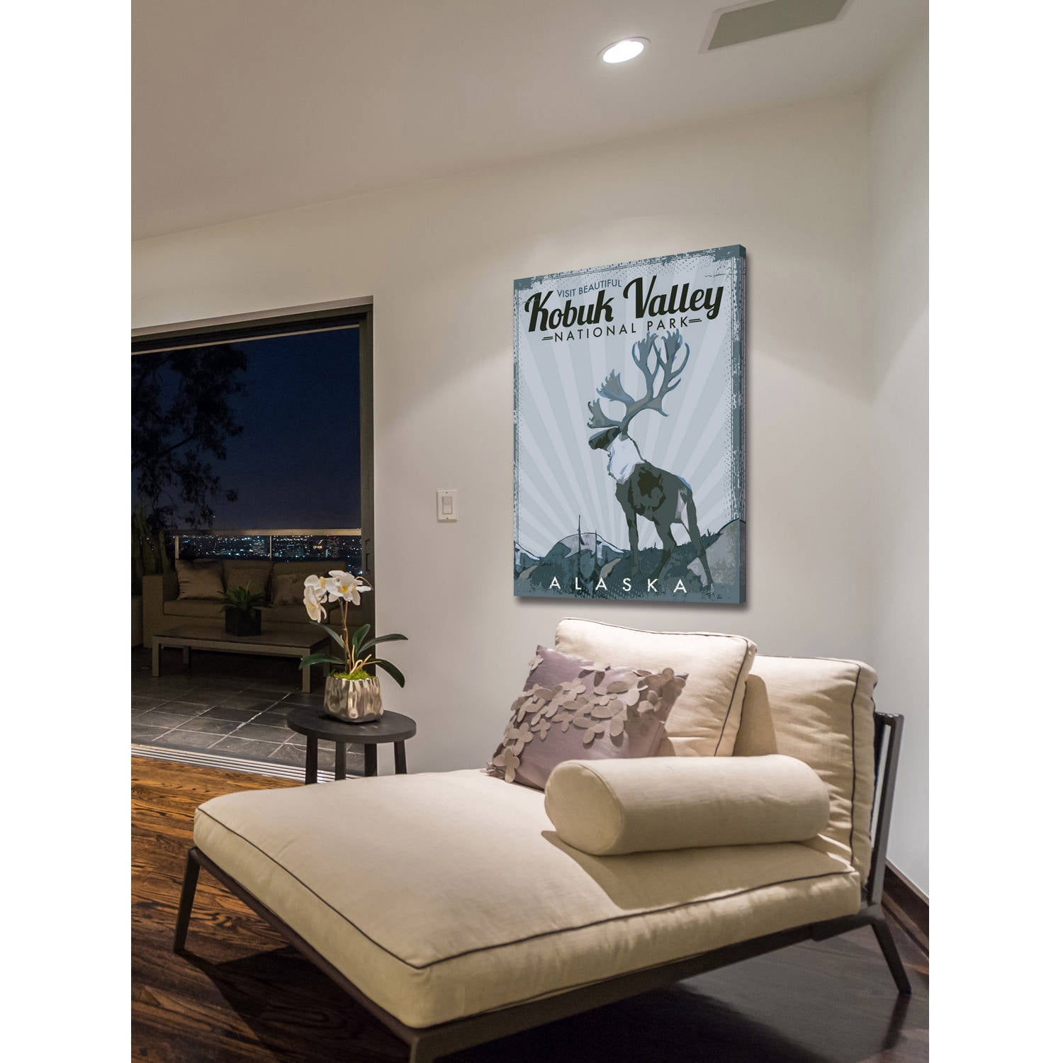 "Travel Alaska" Painting Print on Wrapped Canvas
