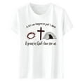 thumbnail image 5 of LUOGENLI T-shirts pour Femme pour Femmes T-Shirt Décontracté à Imprimé de Lettres Col Rond Manches Courtes T-Shirt Plusieurs Couleurs 4TG T-shirts pour Femmes T-shirts Graphiques Fête de la Saint-Patrick Blanc m, 5 of 5