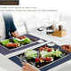thumbnail image 4 of Manteles individuales Rec para mesa de cocina y comedor, manteles individuales resistentes al calor y lavables en superficie, 4 of 5