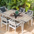 thumbnail image 2 of Texas Star Vintage Table Cloths for 3 Foot Rectangle Tables, Brown Retro Berry Wooden Patio Waterproof Elastic Fitted Tablecloths, Washable Rectangular Table Cover for Camping, 2 of 8