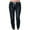 Black, variant on Women's Lace-up Bell Bottom Denim Pants Mid Waist Stretchy Flare Juniors Jeans Flared Trouser Leggings, Blue M