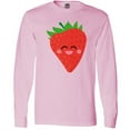 thumbnail image 3 of Inktastic Strawberry Kawaii Long Sleeve T-Shirt, 3 of 5