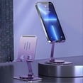 thumbnail image 4 of Foldable Cellphone Support, Travel Mobile Stand for Samsung Galaxy/, for iPhone 14/13/12/Pro Max and More, Smartphone Stand - Purple, 4 of 4