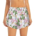 thumbnail image 2 of Goofa Lilies Flowers Printed Women 2 in 1 Running Shorts,Quick Dry Athletic Workout Shorts,High Waisted Athletic Shorts with Liner Pockets-X-Large, 2 of 9