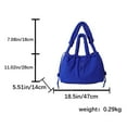 thumbnail image 2 of Bolso Hobo Hombro Puffer Tote Bag para Mujer Nylon Sólido Compras Viajes, 2 of 9