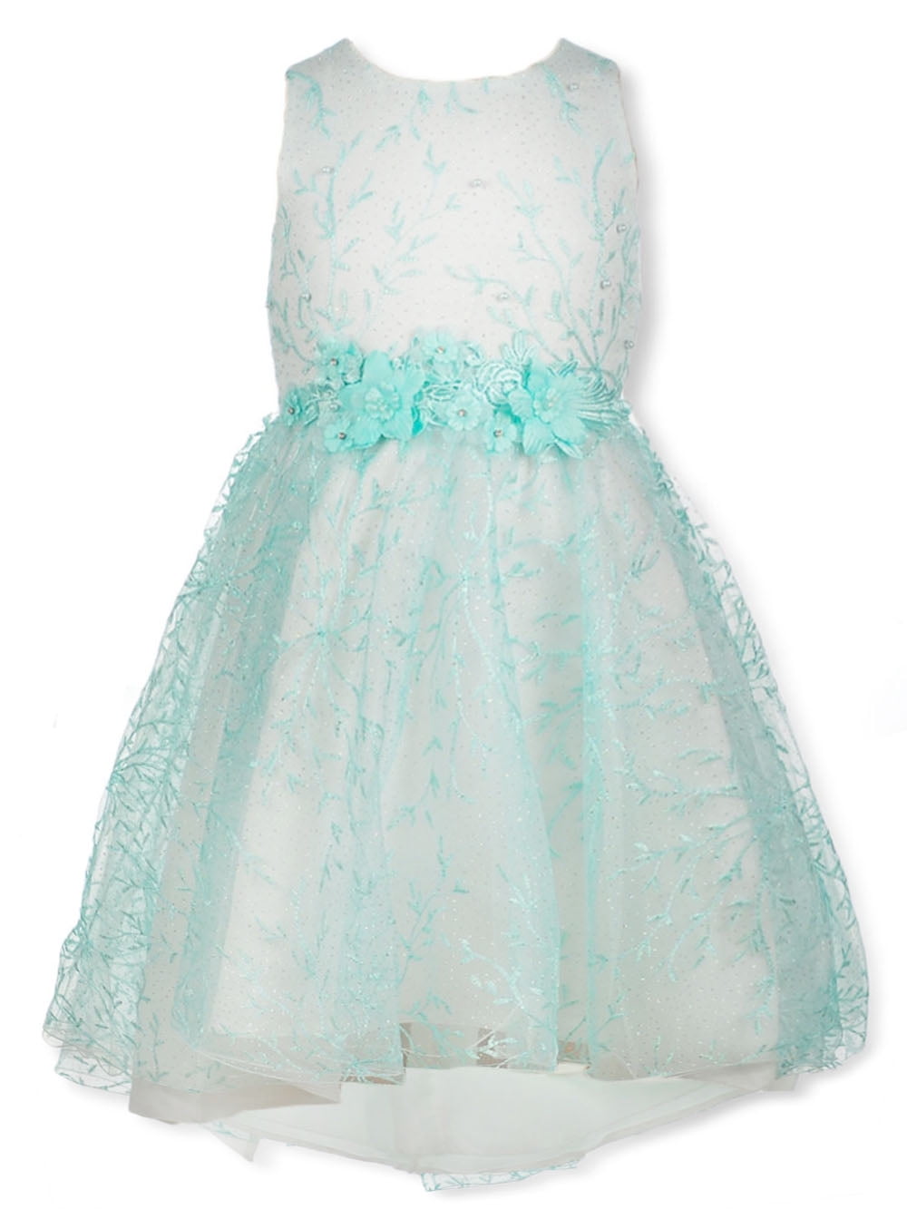 Pink Butterfly - Pink Butterfly Girls' Glitter Embroidered Tulle Dress ...