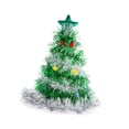 thumbnail image 4 of Gorro De árbol De Navidad Con Estrellas, Accesorios Para Disfraces Navideños, Adornos Navideños, Verde, Plateado, Sin Luz Sin Luz, 4 of 8