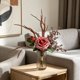 thumbnail image 1 of Ramo de flores artificiales de seda para la decoración del hogar | Arreglo floral artificial para la sala de estar, la mesa del comedor y la decoración nupcial, 1 of 6