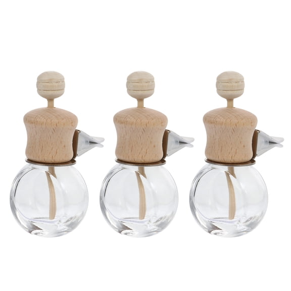 3Pcs Air Vent Bottles Car Air Freshener Containers Aromatherapy Diffusers